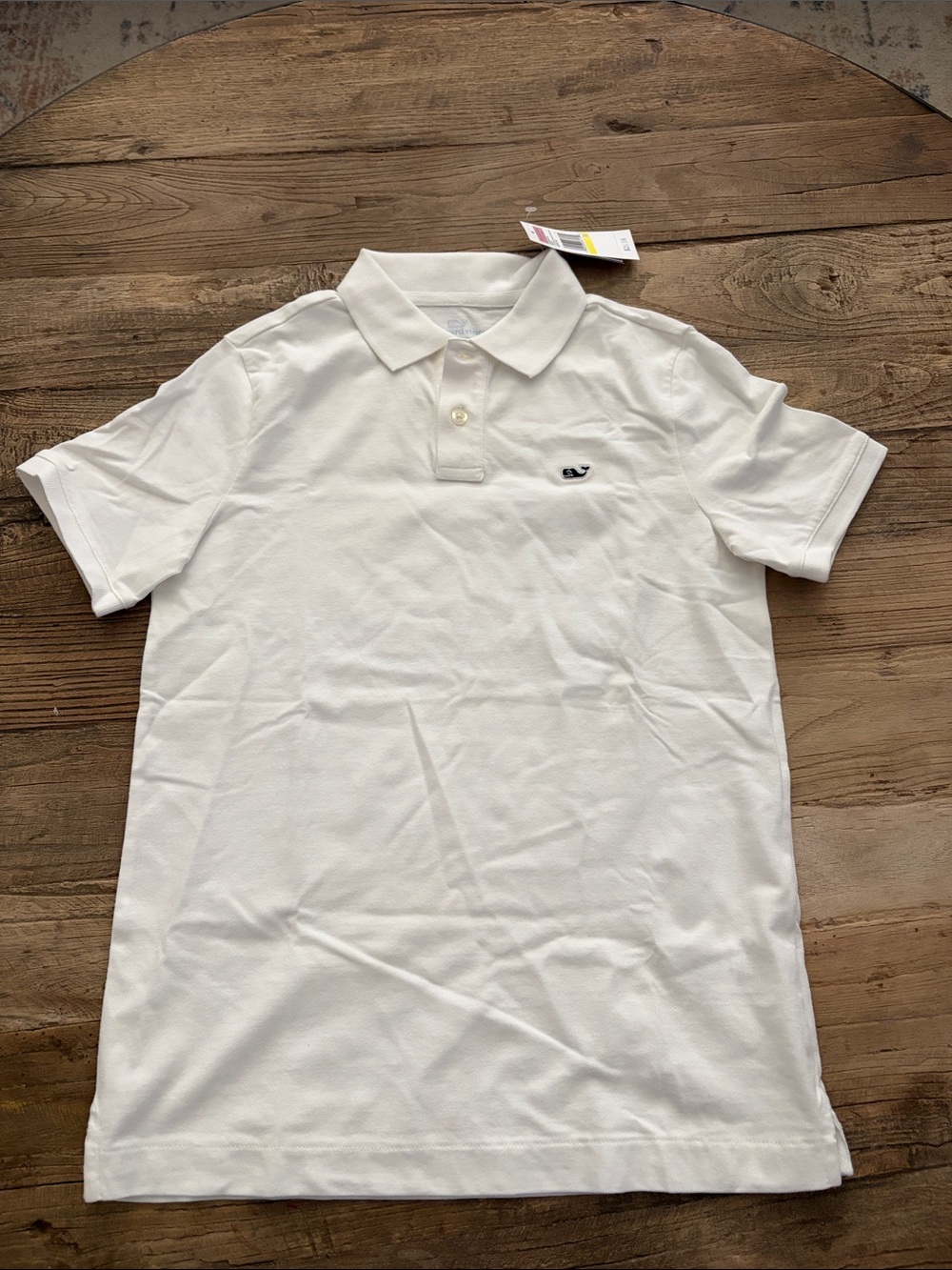 NWT Vineyard Vines White Polo Shirt with Embroidered Whale